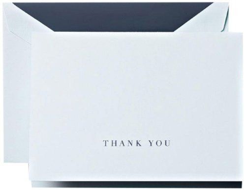 Crane &amp; Co. Hand Engraved Beach Glass Thank You Note (CT1329)