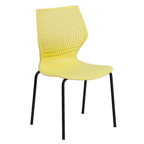 Designer Stack Chair - Yellow (4) Office Home Desk AB164847