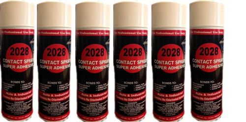 Package of 6 v&amp;s #2028 contact spray super adhesive for sale