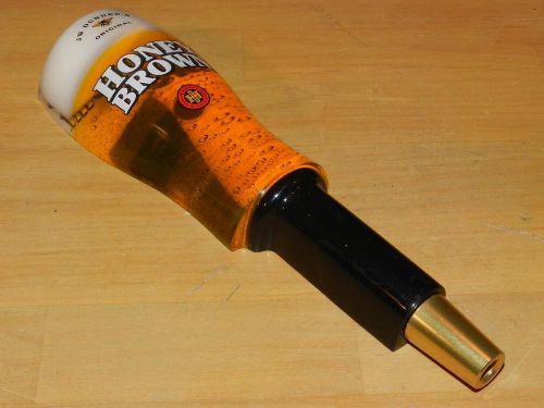 JW DUNDEE&#039;S HONEY BROWN Beer Tap Handle Acrylic Bubbles 10&#034; Bar Equipment Brewer
