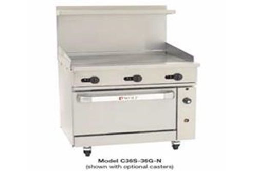 Wolf C36S-36GT Challenger XL™ Restaurant Range Gas 36&#034; fry top standard oven