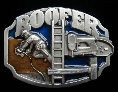 ROOFER BELT BUCKLE BUCKLES UNIQUE NEW!