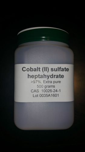 Cobalt sulfate heptahydrate, &gt;98%, extra pure, 500 gm for sale