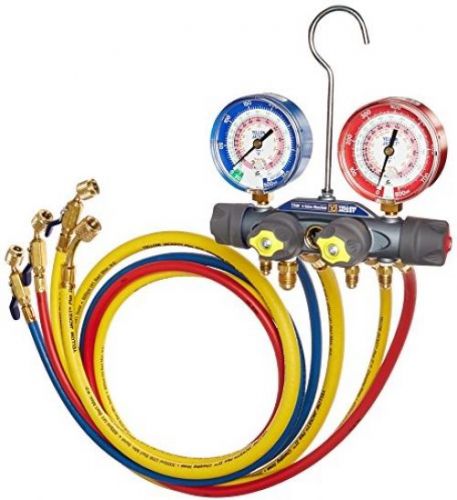 Yellow jacket 49968 titan 4-valve test and charging manifold degrees f, f/c, for sale