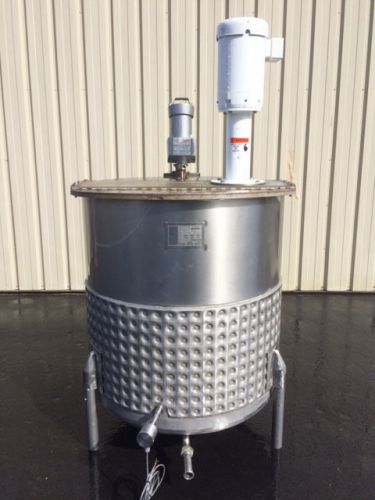 300 gallon dual agitated jacketed stainless steel processor tank, admix mixer for sale