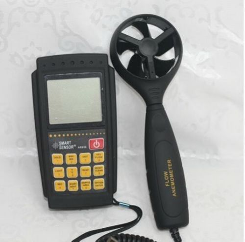 New smart sensor ar856 air flow wind speed anemometer+ir thermometer for sale