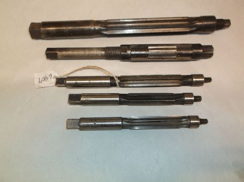 Expansion Reamers, (2) 1/2&#034;, (1) 23/32 - 25/32&#034;) &amp; (1) 3/4&#034; Morse, Cleveland etc