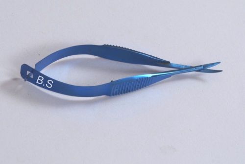 TITANIUM curved Vannas  Scissors Sharp Tip 6mm 11mm lon Ophthalmic Instruments