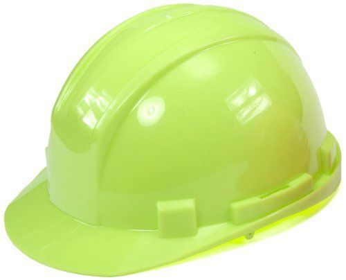 Mutual 50215 Polyethylene 6-Point Ratchet Suspension High Visibility Hard Hat,