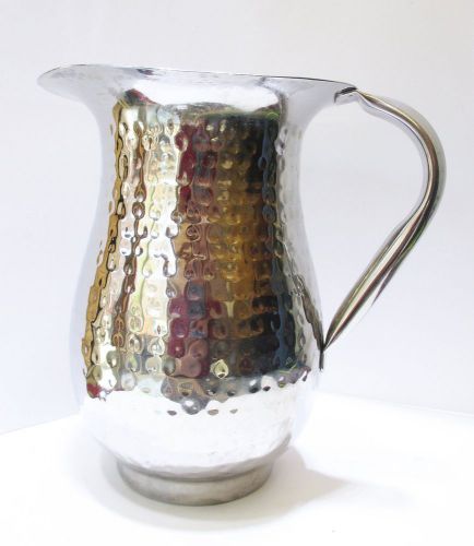 Myco Hammered 68 oz Silver, Footed Bell PItcher   #CHBP200