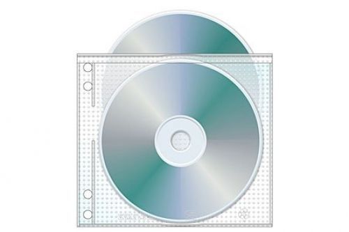 4 Hole Top Load CD/DVD Page, 5.625&#034; x 5&#034;, 3.13 &amp; 4.25 Hole Spacing- Box of 800