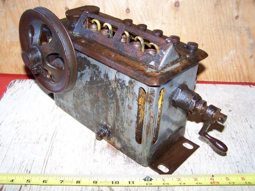 Old MADISON KIPP 5-Feed HAPPY FARMER Steam Prairie Tractor Hit Miss Engine Oiler