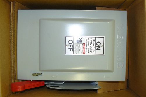 NEW SIEMENS HNF361 30 AMP 3 POLE 600VAC SAFETY SWITCH