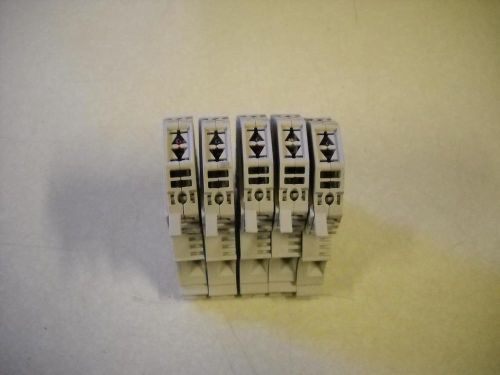 Lot of 5 Weidmuller WSI 6/2 Fuse Holder 10-36vac/vdc very good condition
