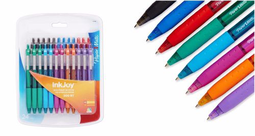 24-Pack Paper Mate InkJoy 300RT Retractable Ballpoint Pen Medium Point Assorted
