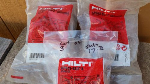 Lot of 3- hilti cp643-63/2&#034; fire stop pipe collar for sale