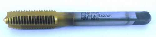 EMUGE Metric Tap M12x1.5 SPIRAL POINT HSSCO5% M35 HSSE TiN Coated