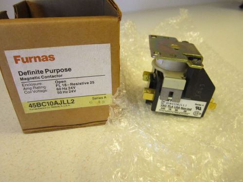Furnas 45BC10AJLL2 Definite Purpose Magnetic Contactor 18 25 Amp 1Pole 24V Coil