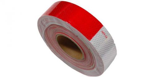 3&#039;&#039;x25&#039; Red Silver Reflective Tape, Continuous, R11W7X325X1700