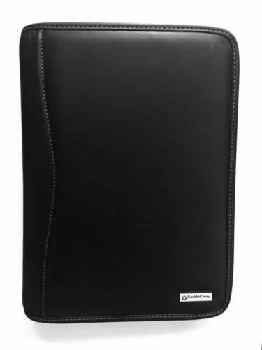 Franklin Covey Leather Day Planner Binder Organizer,black Zippered 7 Rings