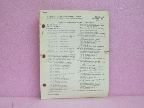 Military Manual TS-155C/UP, TS-155E/UP Signal Generators Change 5 Pages (6/57)