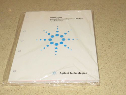 AGILENT HP 4396B NETWORK/SPECTRUM/IMPEDANCE ANALYZER TASK REFERENCE GUIDE-NEW -c