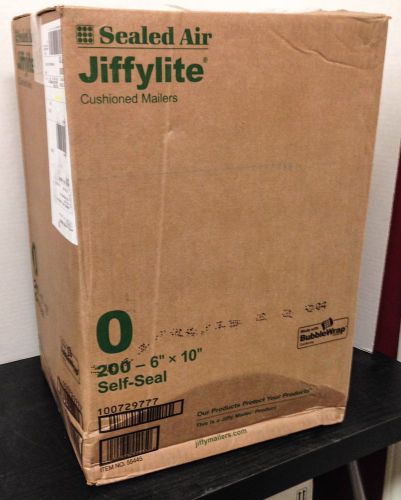 Sealed Air Jiffylite Self-Seal Mailer, Contemporary Seam, 6 x 10, Golden Brown
