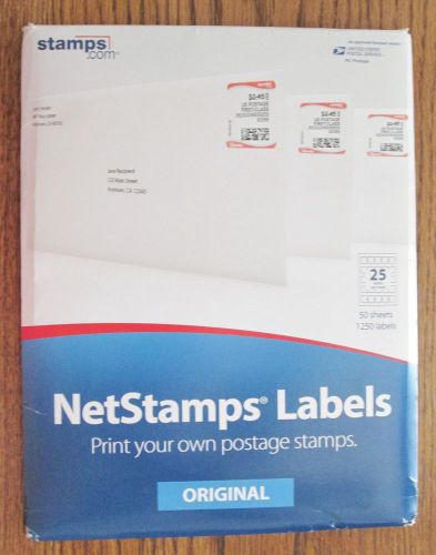 NETSTAMPS 36 Sheets 900 POSTAGE Stamps LABELS Stamps.com FREE SHIP