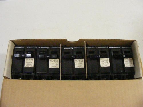 5 - NOS Crouse Hinds MP240 40AMP Model 6 Tape Mp-C 1201240V Breakers 2 Pole