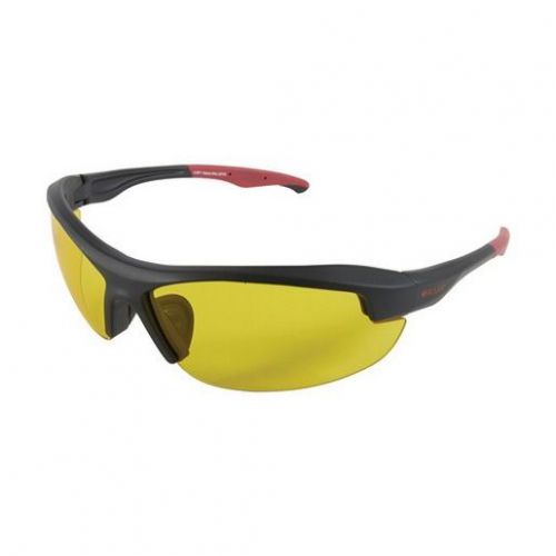 Allen Cases 27873 Ruger Core Ballistic Shooting Glasses Black/Red w/Yellow Lens