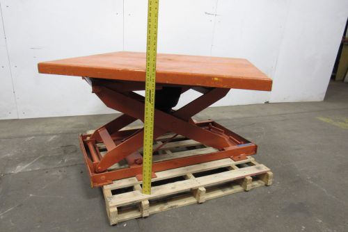 Bishamon pallet loading station/rotating pneumatic scissor lift 48&#034;x48&#034; top for sale