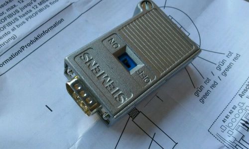 Siemens 6GK1500-0EA02 pb bus connector axial cable  simatic net