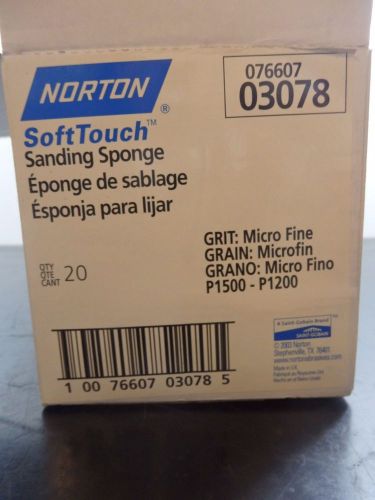 Norton Contour Sanding Sponges Micro Fine, Gray, QTY 20, 07660703078, |KF2|RL