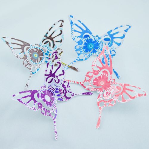 Magnetic Springtime Butterflies - Magnet Metal Butterfly (4 PACK)