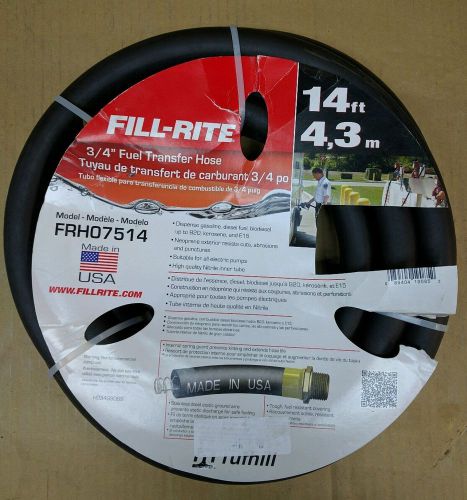New tuthill fill-rite frh07514 fuel transfer hose 3/4&#034;- 14&#039; for sale