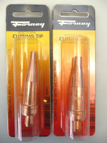 Forney 60464 &amp; 60462 Torch Cutting Tip 2 Piece Lot Victor Style