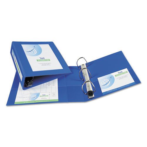 Framed View Heavy-Duty Binder w/Locking 1-Touch EZD Rings, 3&#034; Cap, Pacific Blue