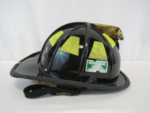 Cairns firefighter black helmet turnout bunker gear model 1010  (h0228 for sale