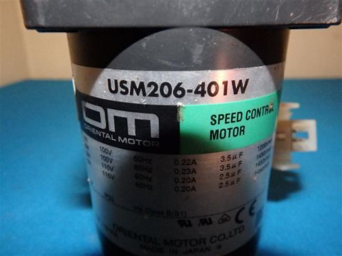 Oriental Motor USM206-401W Speed Control Motor