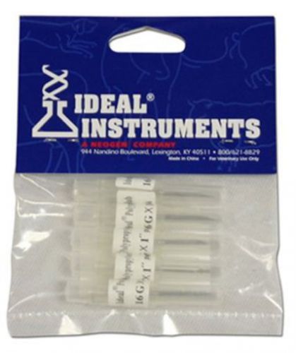 Neogen corporation 9326 5 pack  16 gauge x 1&#034;  poly hub  disposable needle for sale