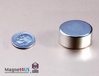 4 pcs super strong neodymium rare earth magnet disc 1&#034; dia. x 3/8&#034; thick for sale