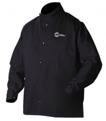 Welding Jacket, Navy, Cotton/Nylon, S