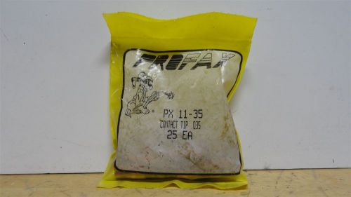 Profax px 11-35 .035 mig contact welding tips bag of 25 *new* for sale