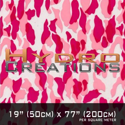 HYDROGRAPHIC FILM FOR HYDRO DIPPING WATER TRANSFER FILM PINK MILITARY CAMO