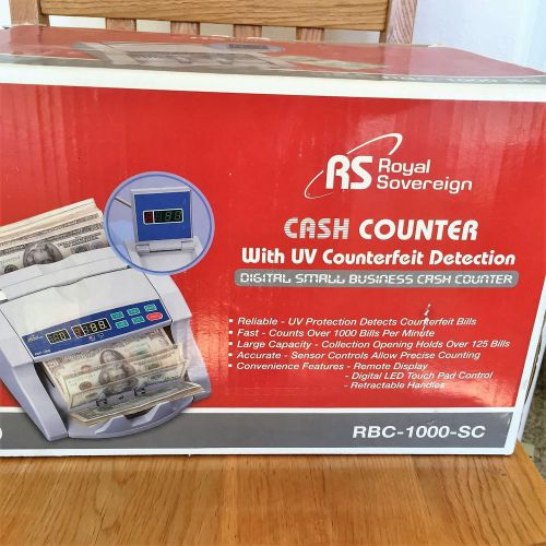 Royal Sovereign  RBC-1000-SC Cash Counter with UV Counterfeit Detection