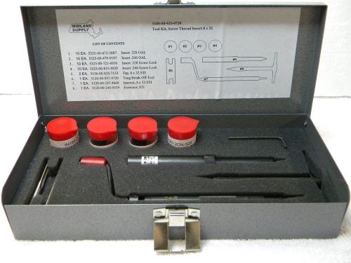 Midland supply screw thread insert tool kit, 8-32 for sale