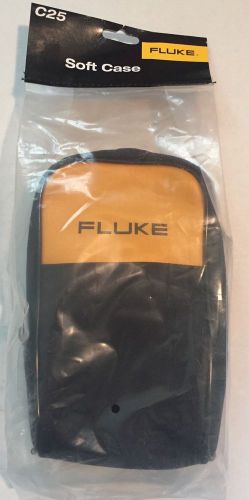 Fluke C25 Large DMM Soft Carrying Case 8-1/2 In. D, Black/Ylw