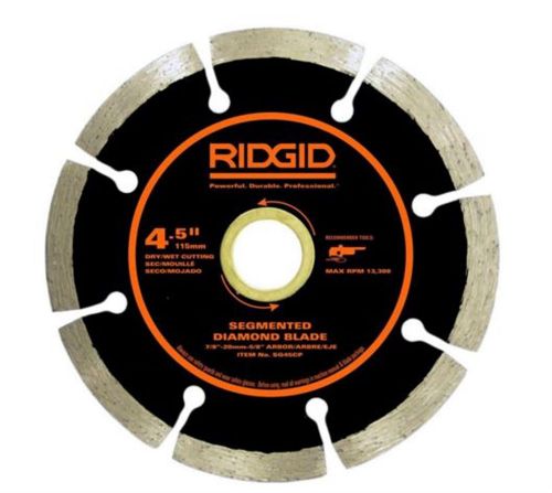 RIDGID 4-1/2 in. Multi-Purpose Segmented Diamond Circular Saw Blade Cutting Tool