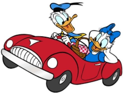 30 Personalized Return Address Labels DONALD AND DAFFY!