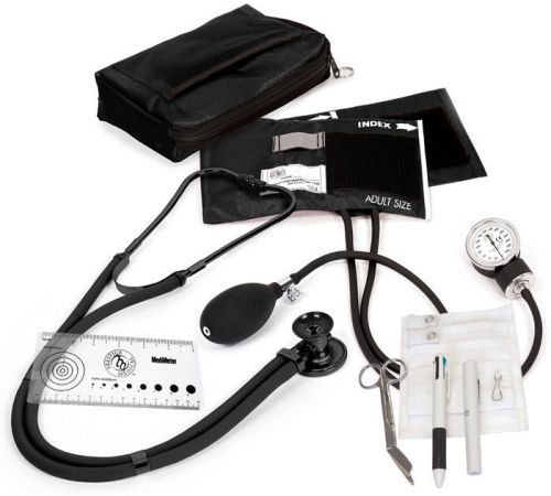 Aneroid Sphygmomanometer / Sprague-Rappaport Nurse Kit® A5 Stealth BLACK
